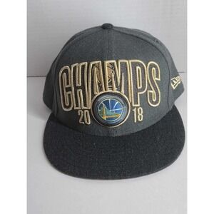 NEW ERA 9FIFTY GOLDEN STATE WARRIORS 2018 NBA CHAMPS LOCKER ROOM SNAPBACK HAT